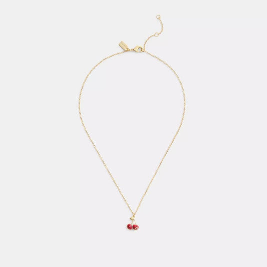 Cherry Charm Pendant Necklace