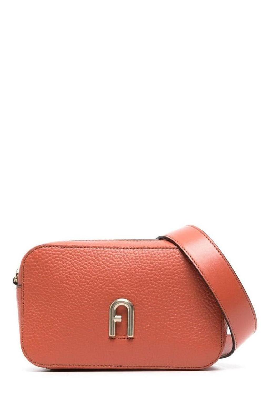 Furla Logo-Plaque Zipped Mini Crossbody Bag