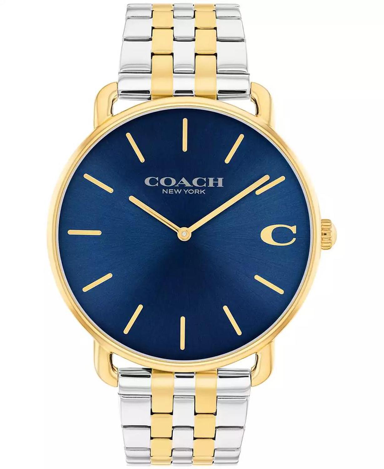 Men's Elliot Two Tone Stainless Steel Bracelet Watch, 43mm
