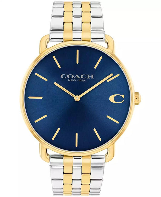 Men's Elliot Two Tone Stainless Steel Bracelet Watch, 43mm