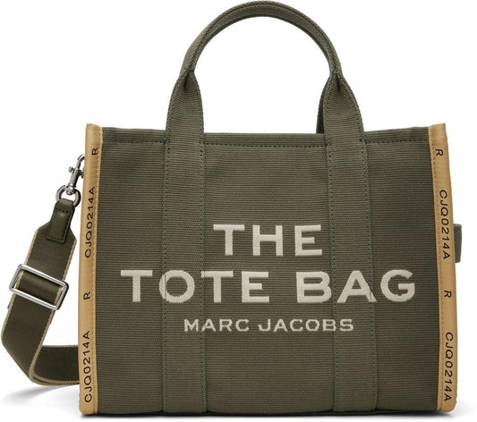 Khaki 'The Jacquard Medium' Tote
