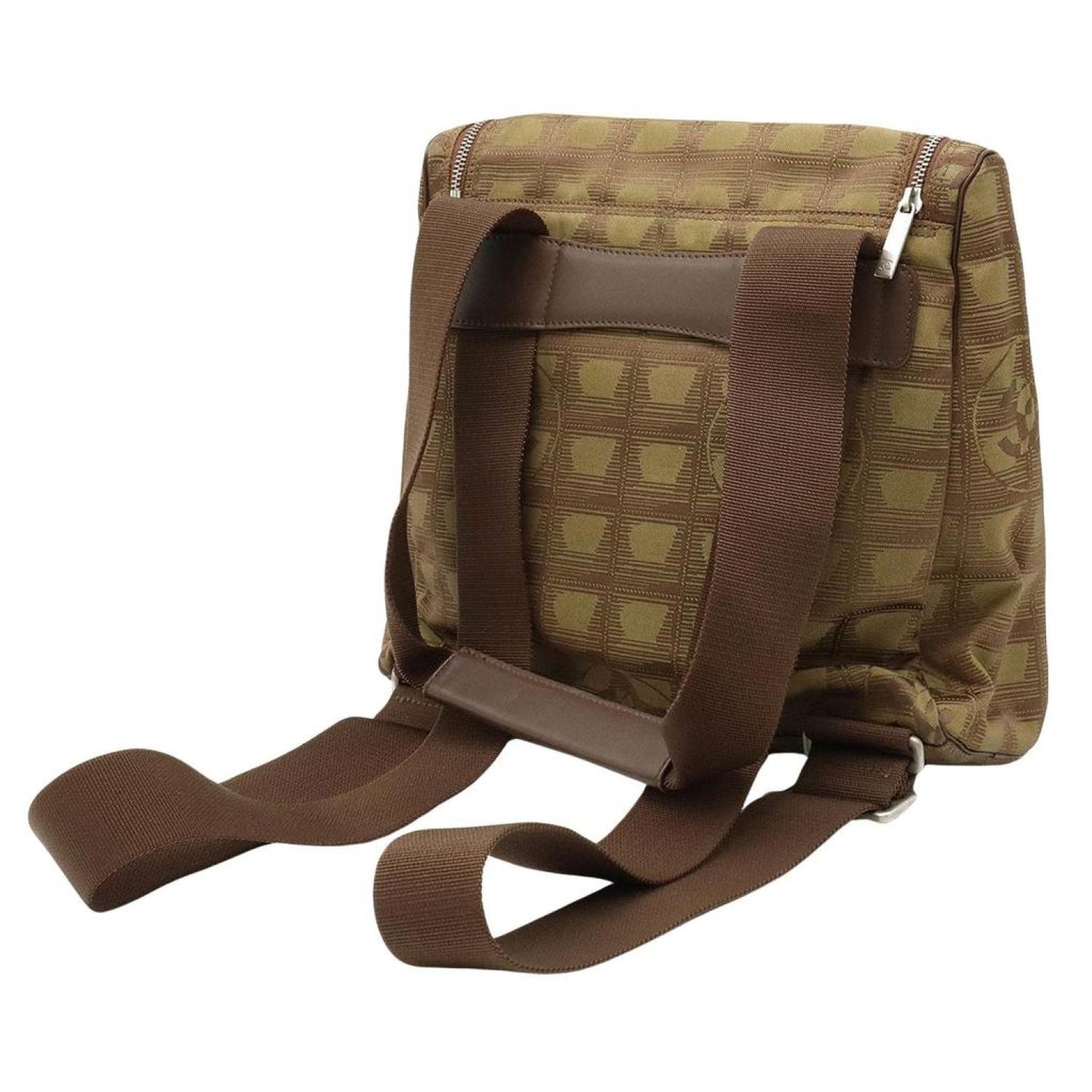 Chanel Travel Line Canvas Backpack Bag (Pre-Owned)