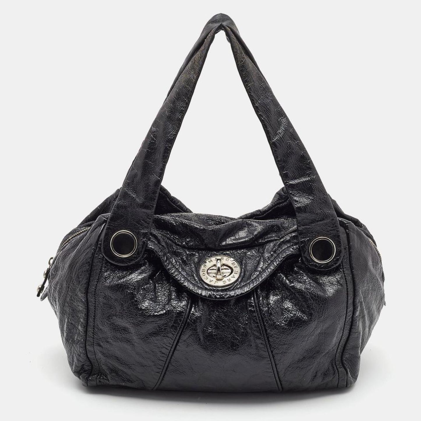 Marc By Marc Jacobs Glossy Leather Shoulder Bag