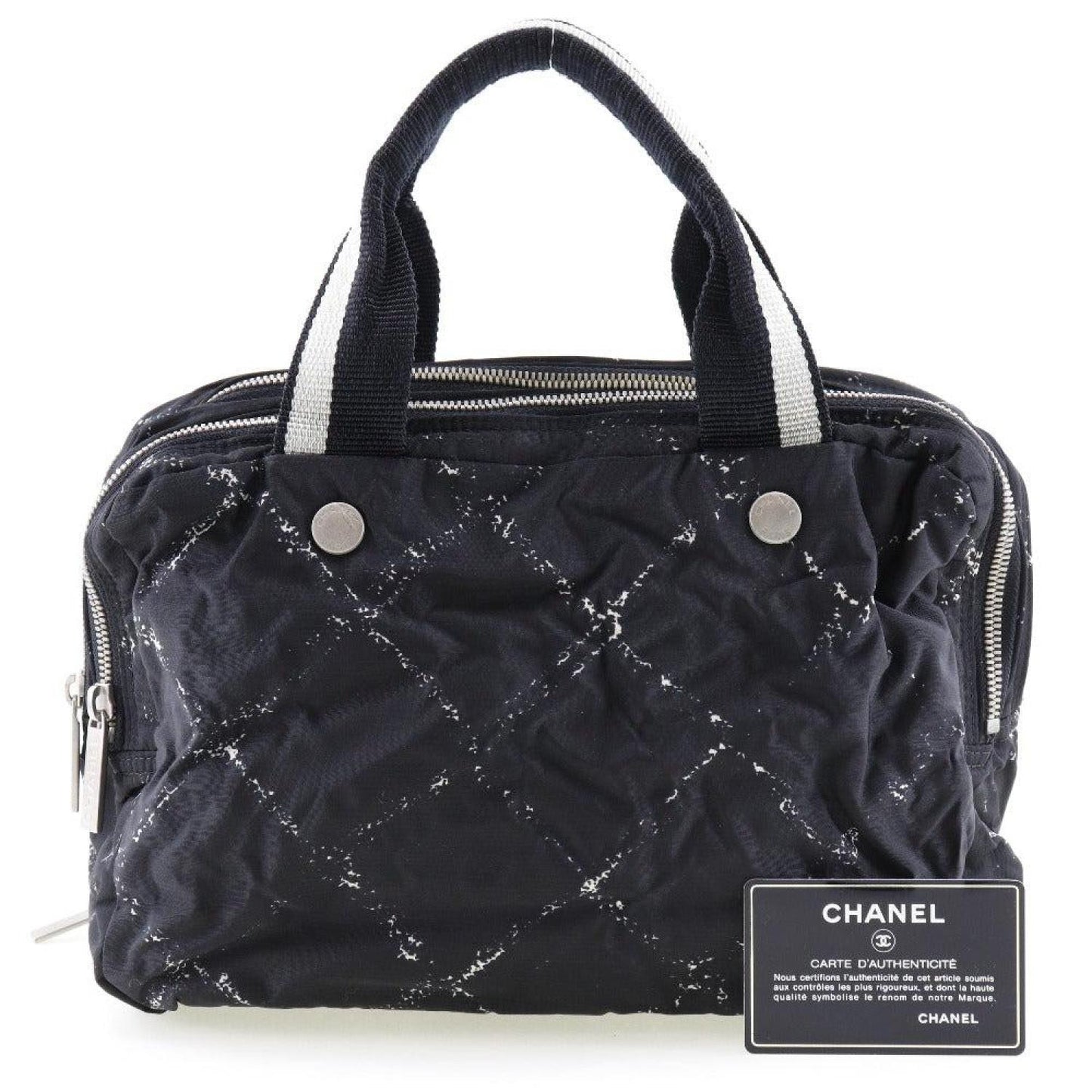 Chanel Travel Line Synthetic Tote Bag (Pre-Owned)
