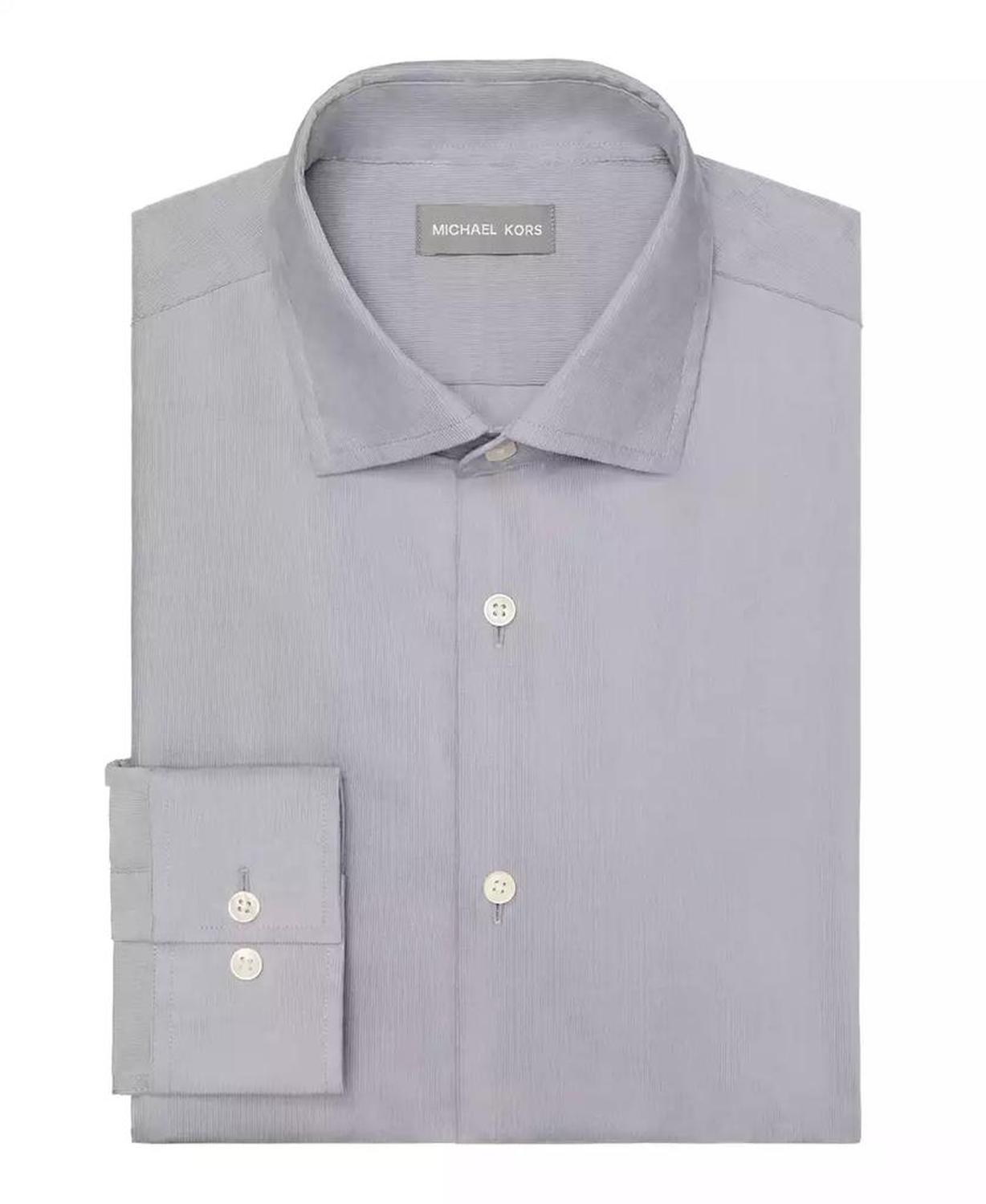 Men Slim Fit Corduroy Dress Shirt