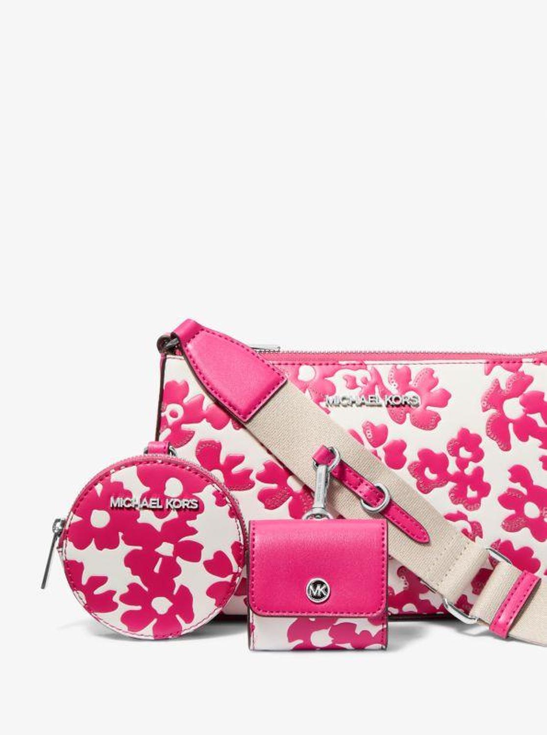 Jet Set Small Sequined Floral Print Crossbody Bag with Case for Apple Airpods Pro®