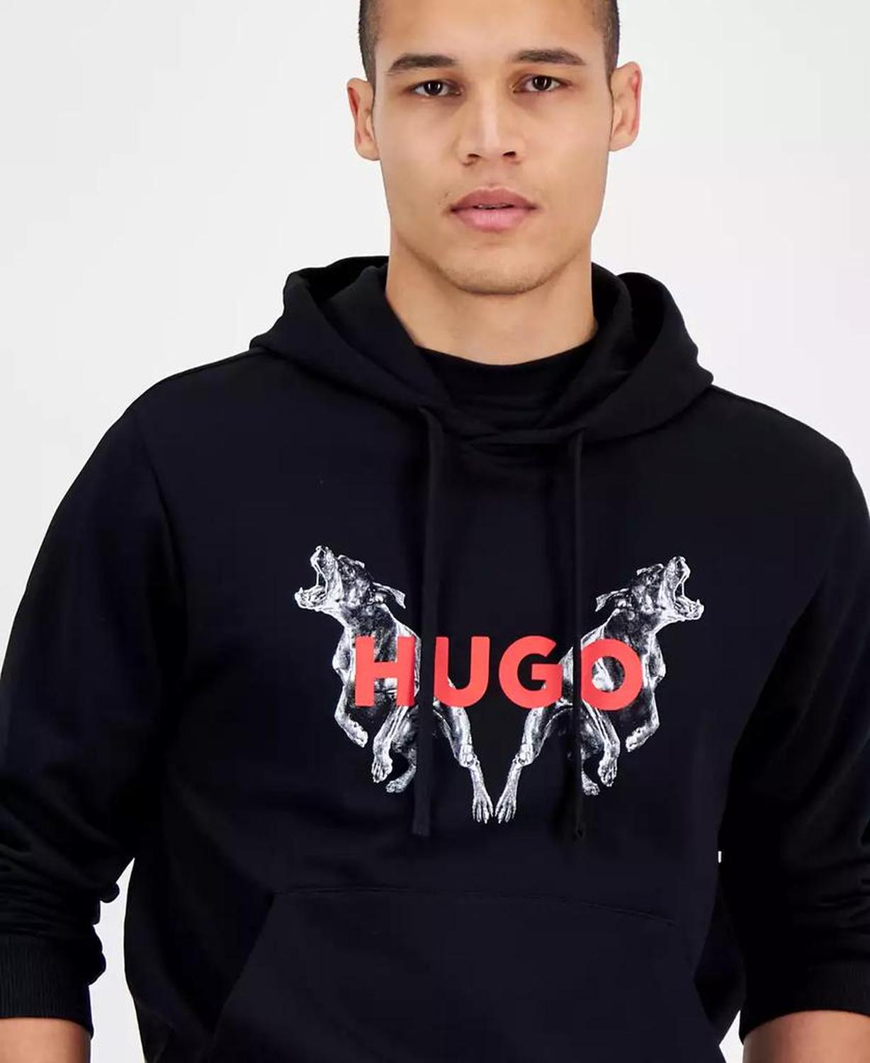 Men's Dueleyo Long Sleeve Howling Hounds Graphic Hoodie