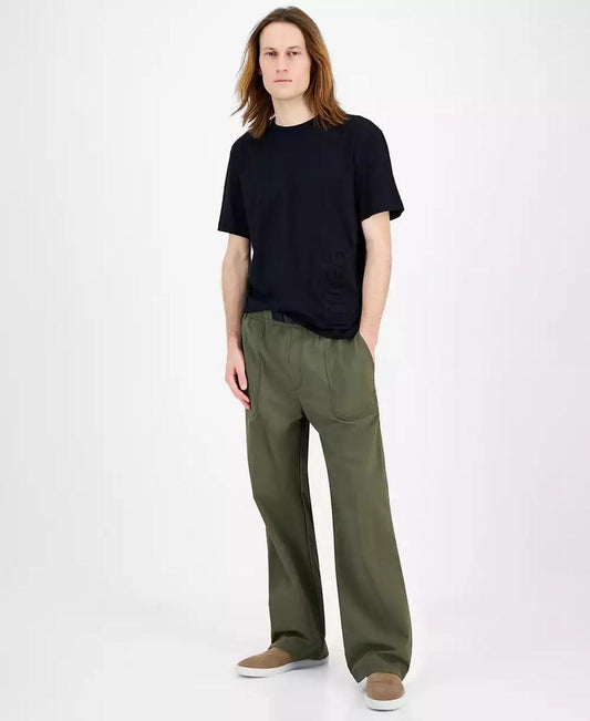 Men's Dimuni Relaxed Fit Short Sleeve Crewneck Raised Logo T-Shirt, Exclusively at Macy's