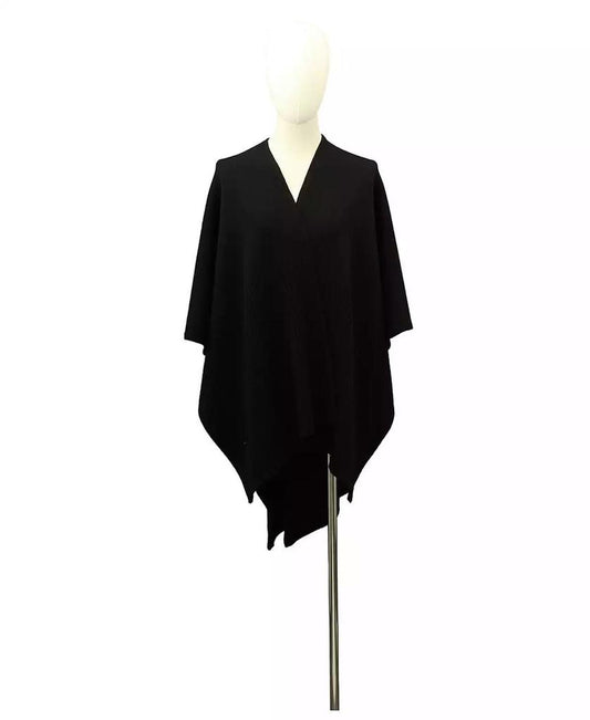 Women's Bow Rib Ruana Wrap