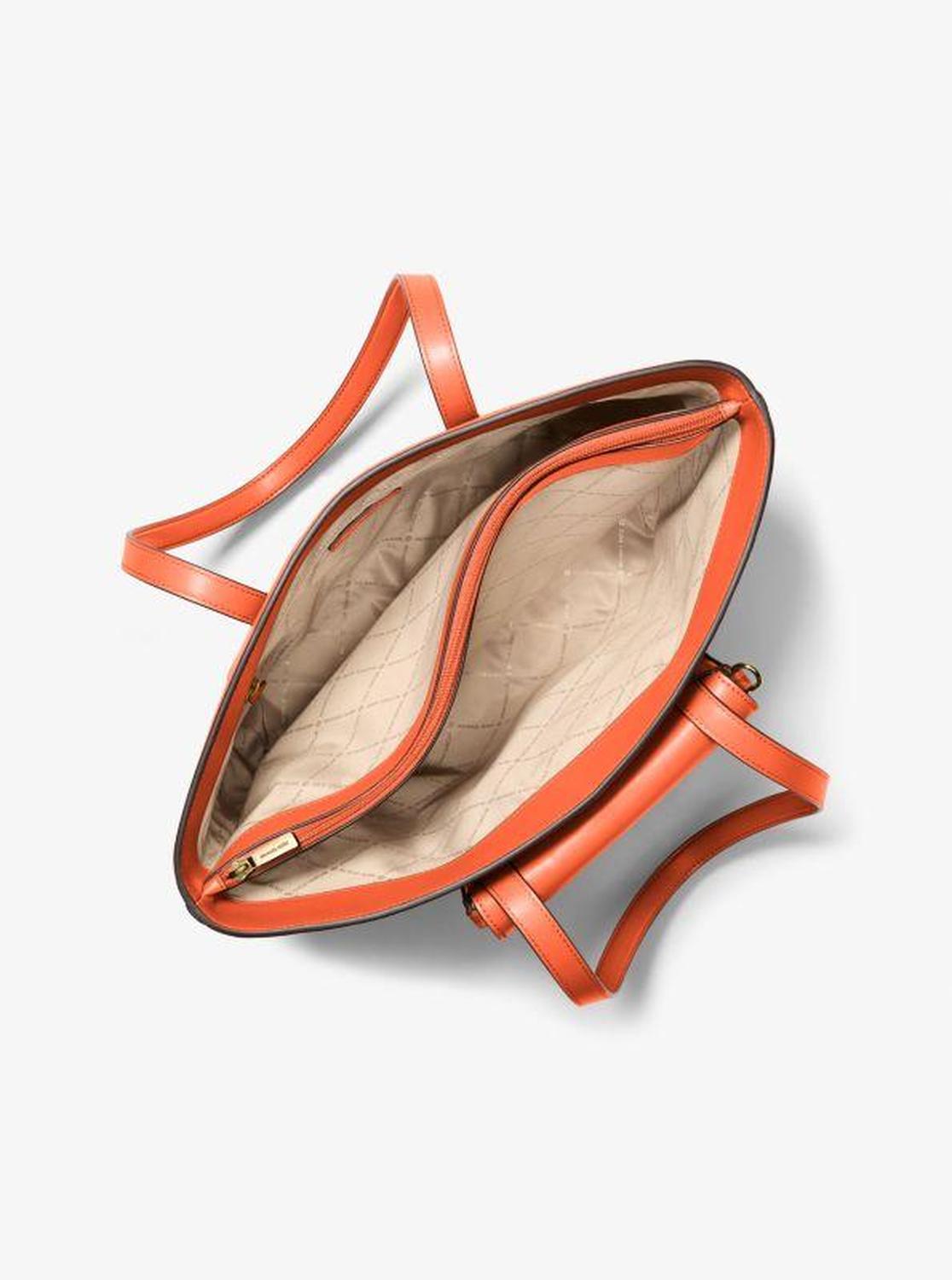 Jet Set 2-in-1 Pebbled Leather and Logo Tote Bag