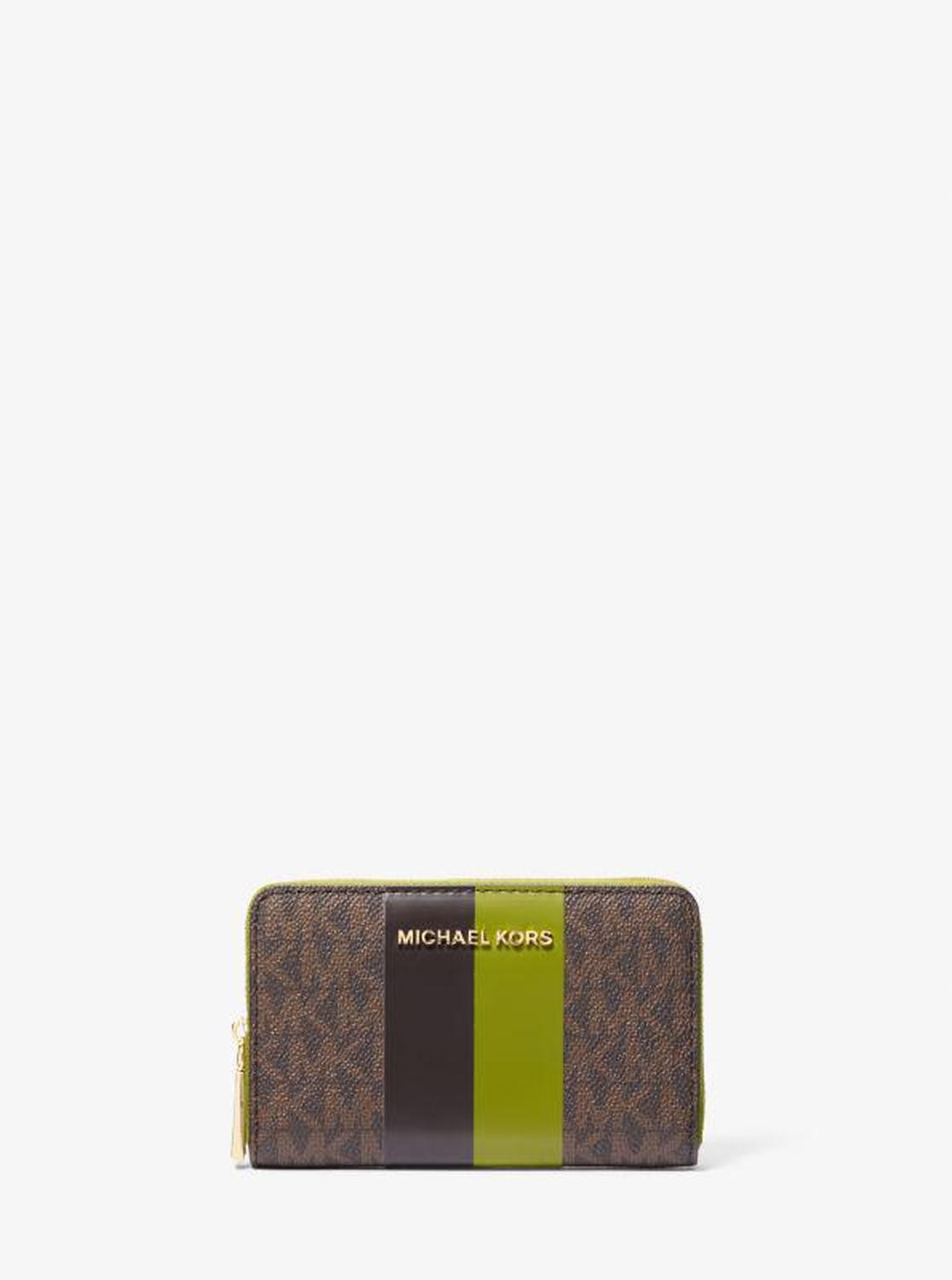 Small Logo Stripe Wallet