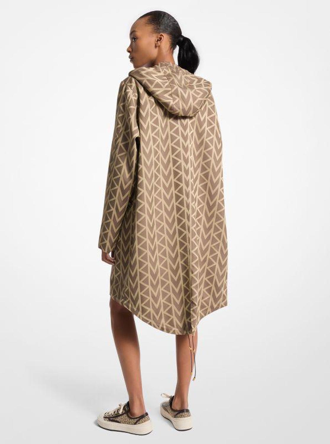 MK2000 Logo Jacquard Oversized Parka