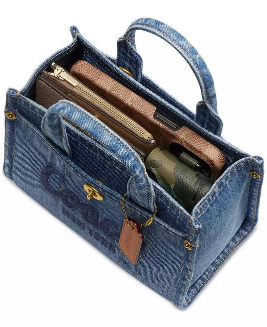 Mini Denim Cargo Tote 20