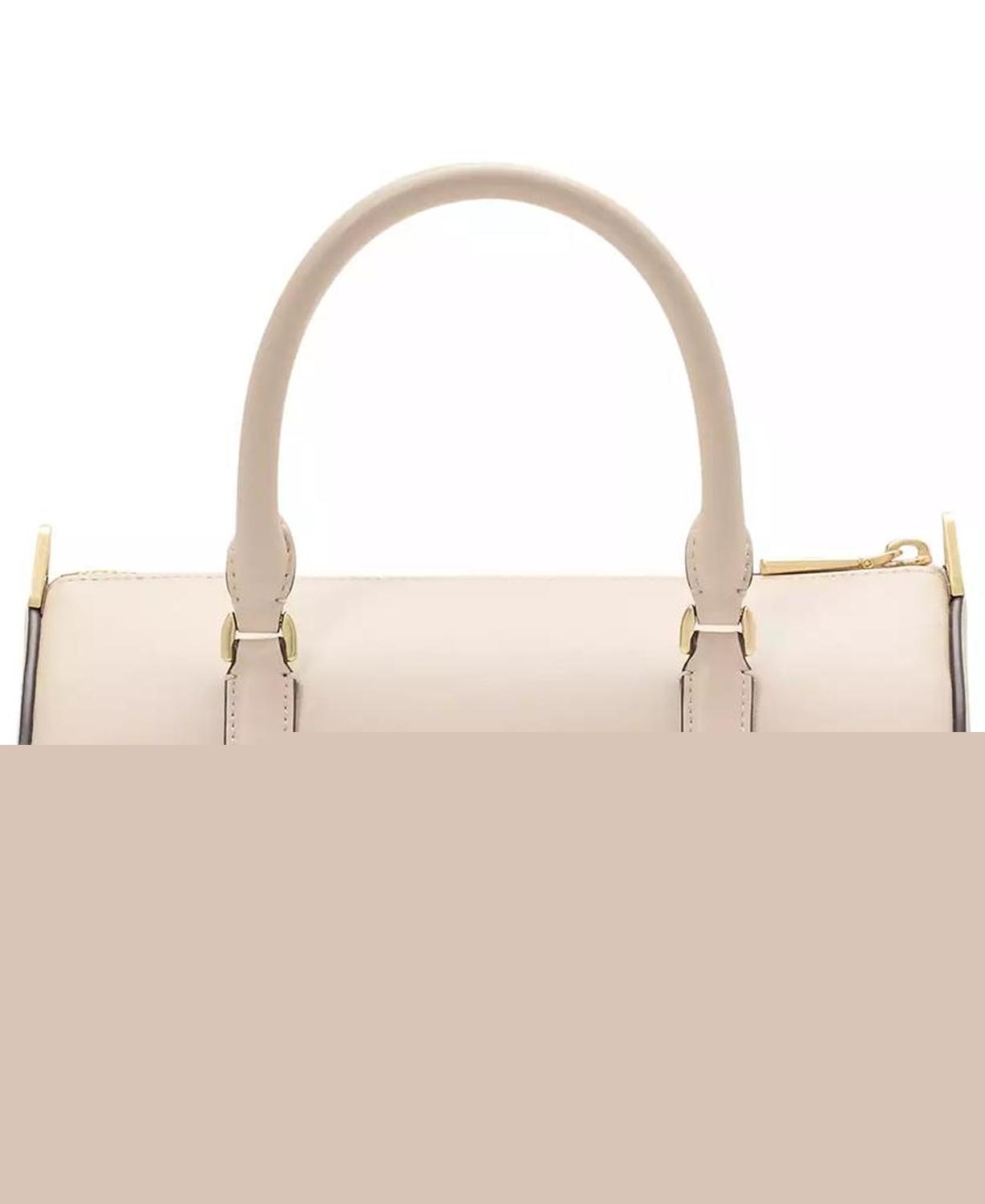 Spade Icon Small Leather Barrel Bag