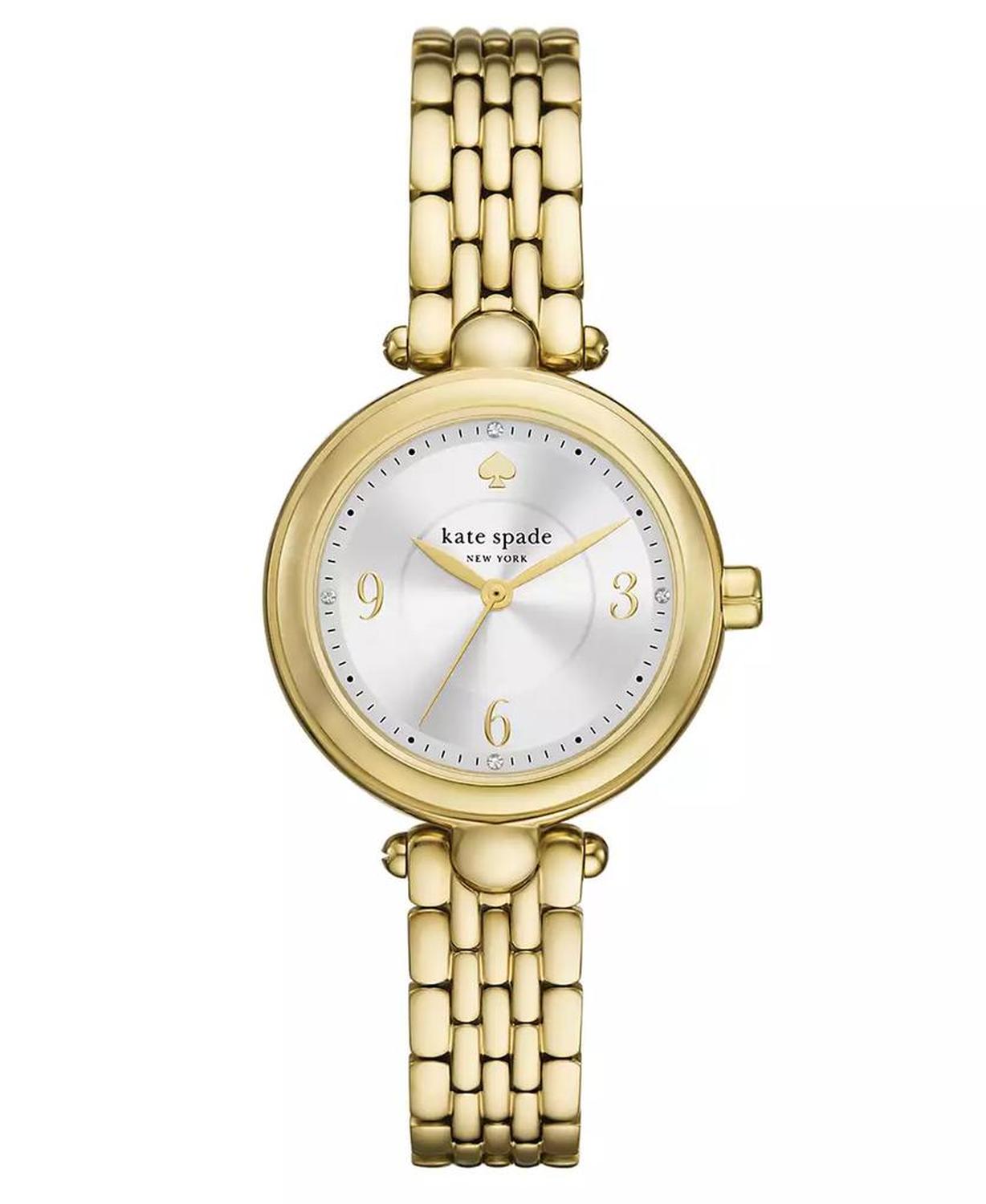 Women's Gracie Round Three-Hand Gold-Tone Stainless Steel Watch, 32mm