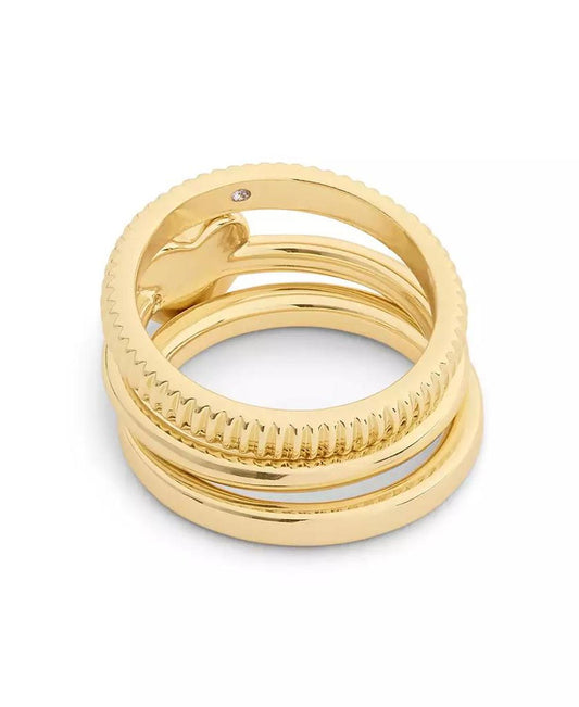 Gold Signature Heritage Trio Ring Set