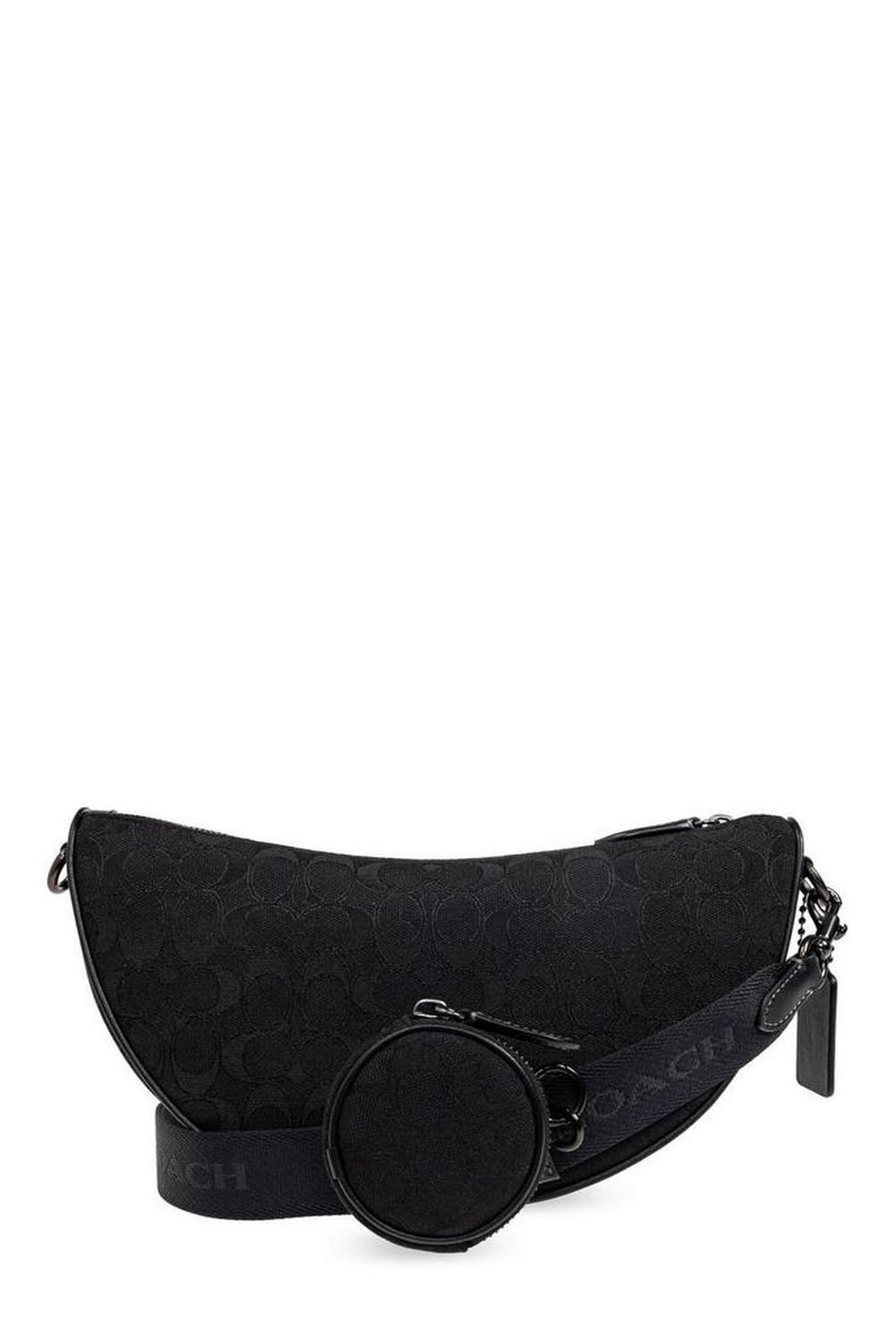 Coach Monogrammed Zipped Shoulder Bag