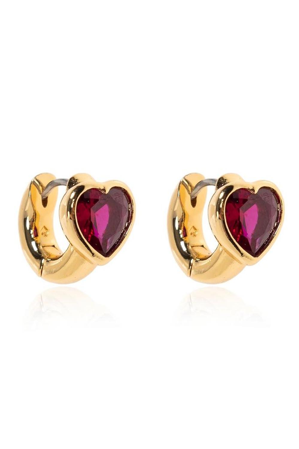 Kate Spade Keep Sparkling Heart Huggies Earrings