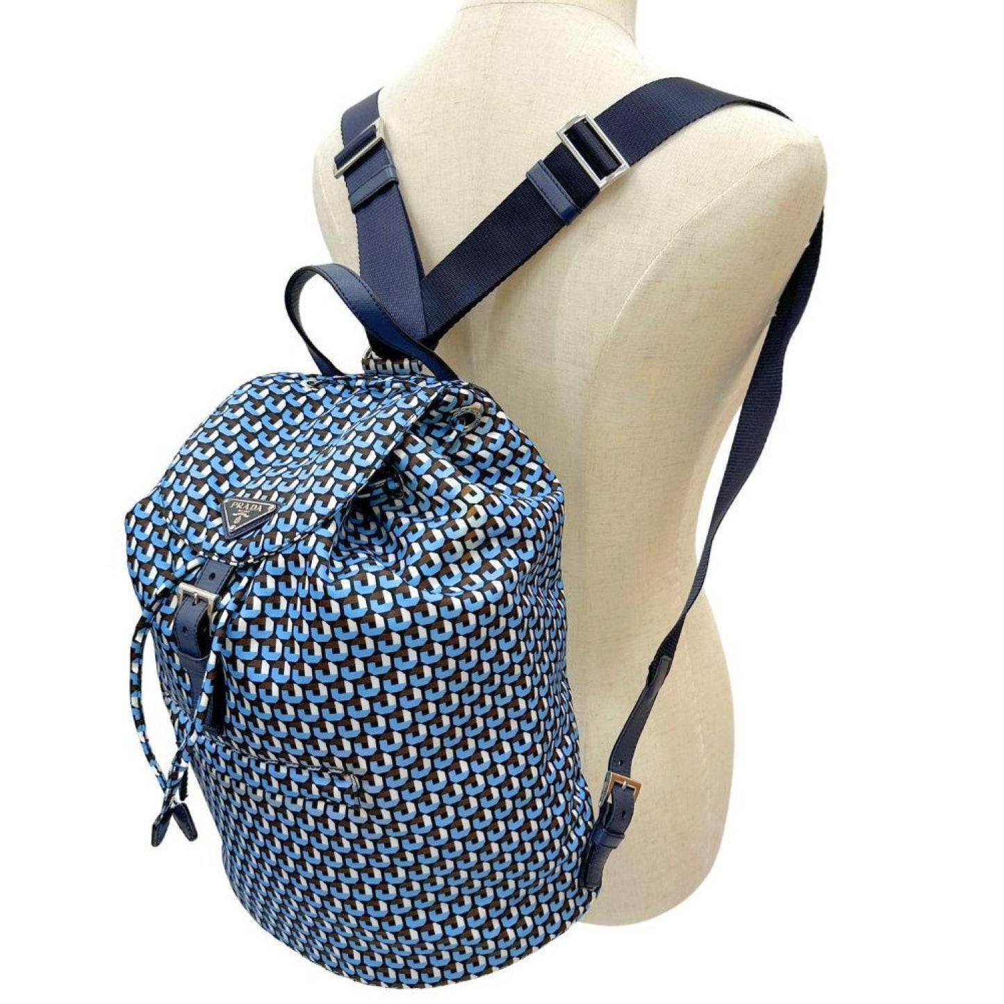 Prada Tessuto Synthetic Backpack Bag (Pre-Owned)