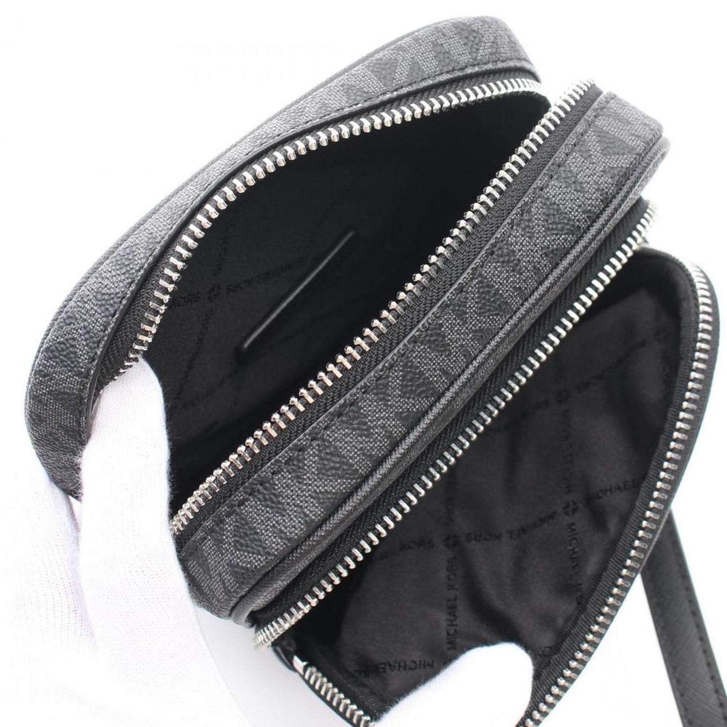 Coated Canvas Leather Shoulder Bag Weekend Bag (Pre-Owned)