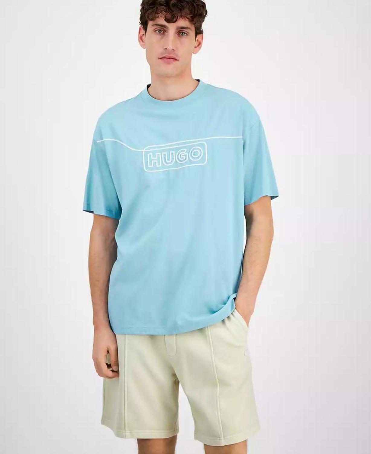 Men's Noideryo Relaxed Fit Short Sleeve Crewneck Logo Graphic T-Shirt