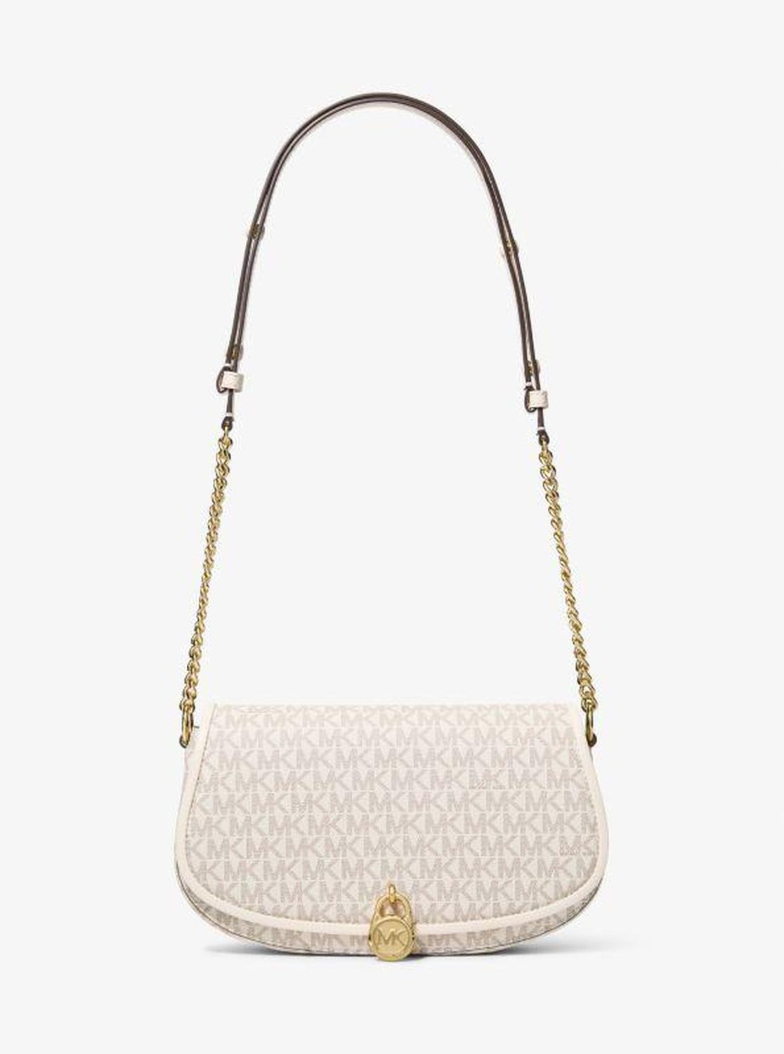 Mila Medium Signature Logo Messenger Bag