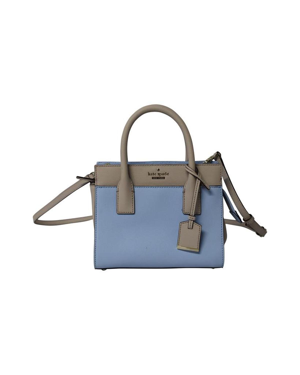 Kate Spade Cameron Street Mini Candace Satchel Bag in Light Blue Leath