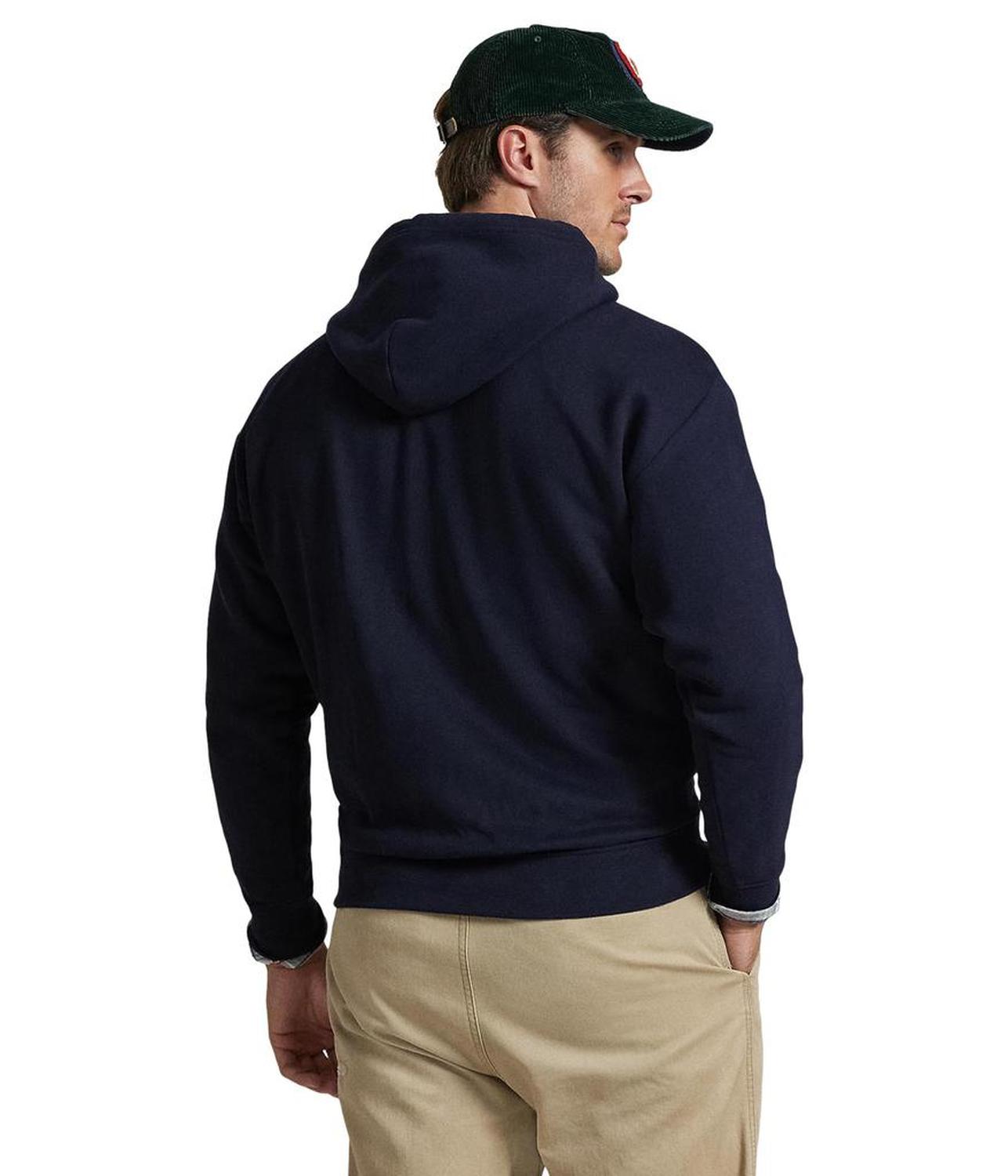 The RL Fleece Plaid-Logo Hoodie