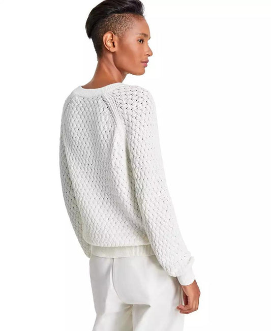Women's Fino Cotton Raglan-Sleeve Sweater