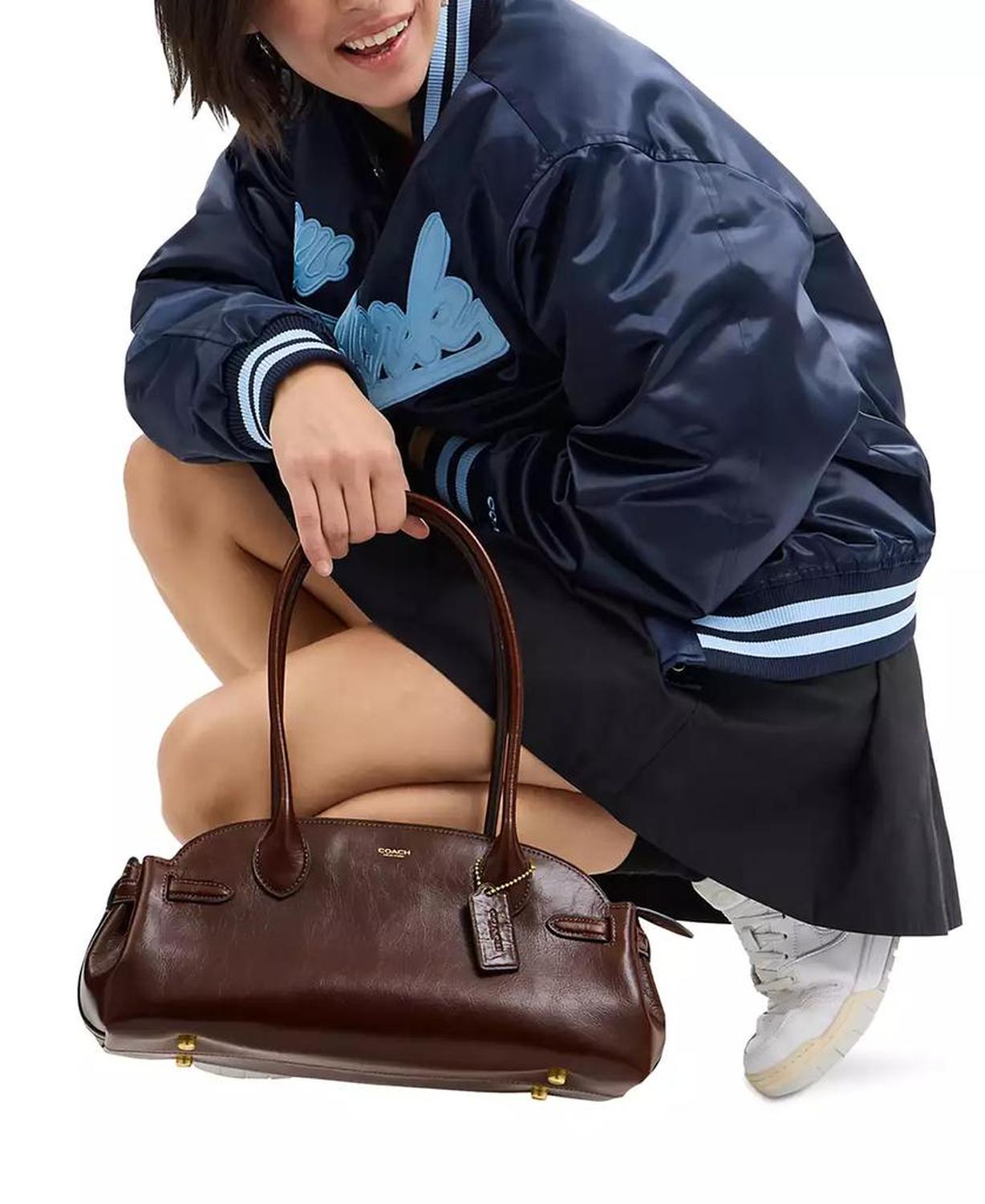 Empire Medium Leather Carryall Bag 34