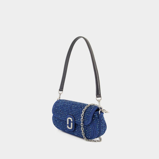 The Clover Shoulder Bag - Cotton - Blue