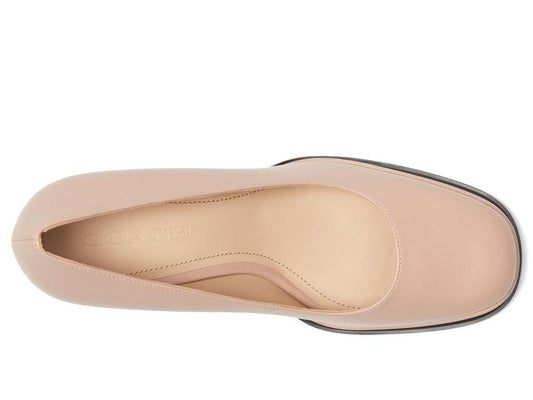 Sculpted C Leather Pumps