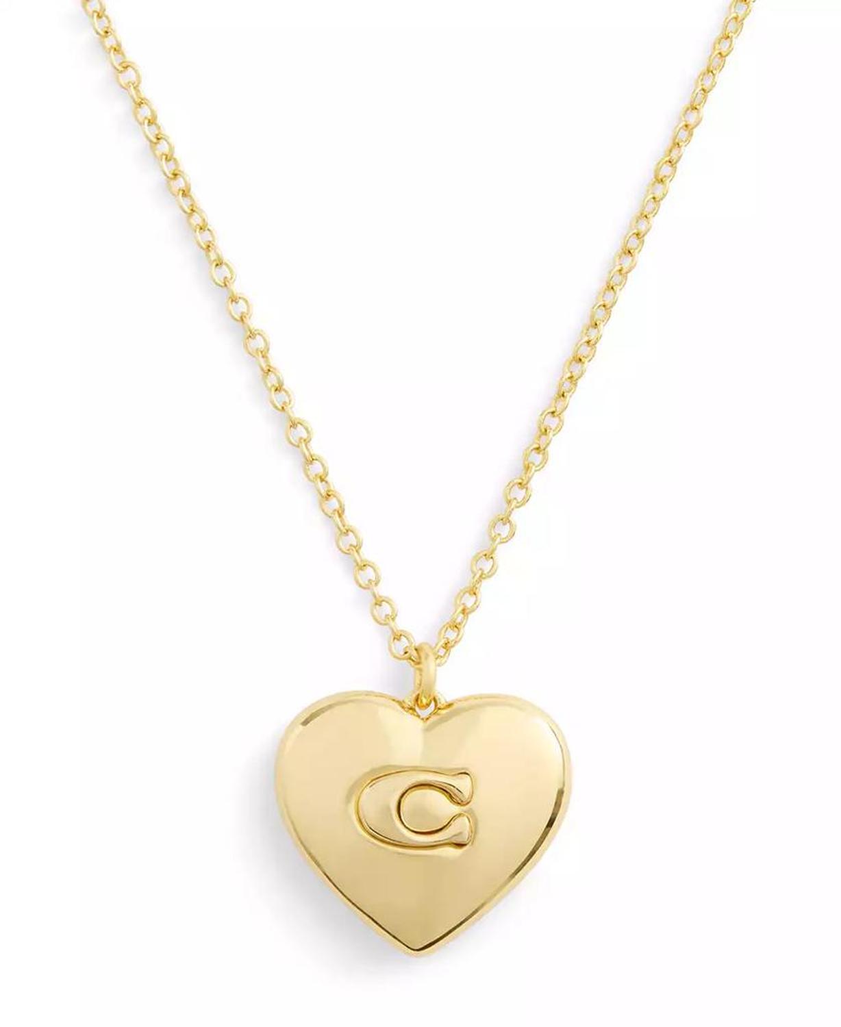 Signature Puffy Heart Pendant Necklace