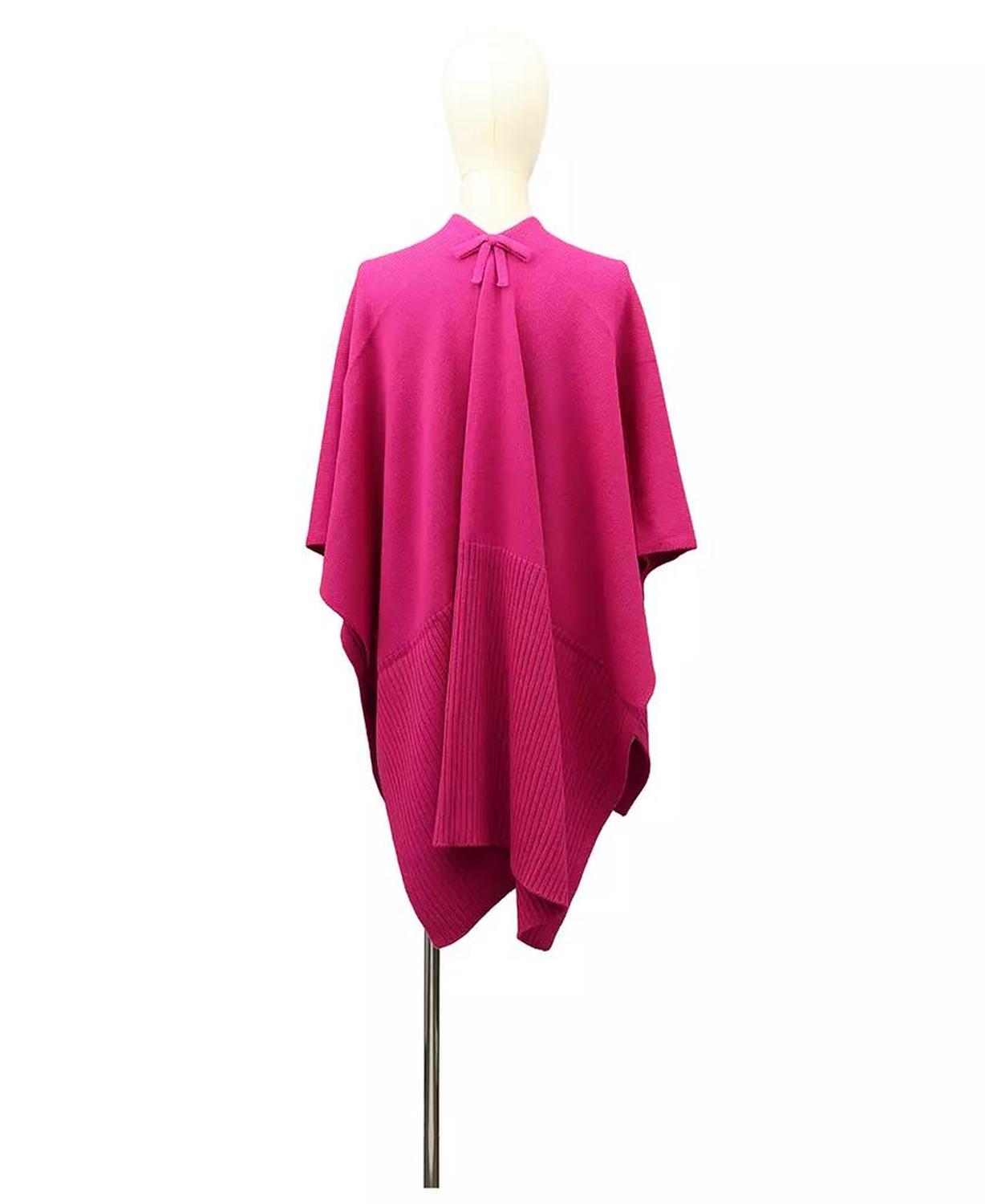 Women's Bow Rib Ruana Wrap