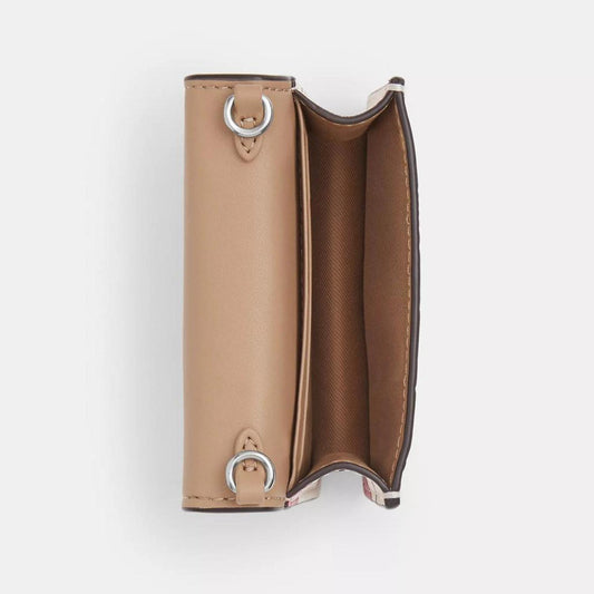 Mini Wallet On A Chain With Cherry Print