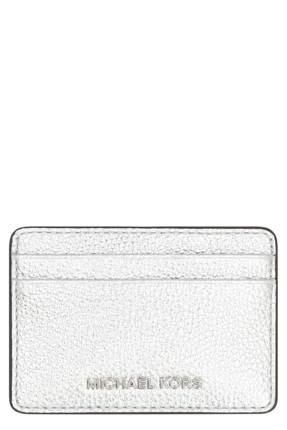 Michael Kors Jet Set Small Metallic Leather Card Case