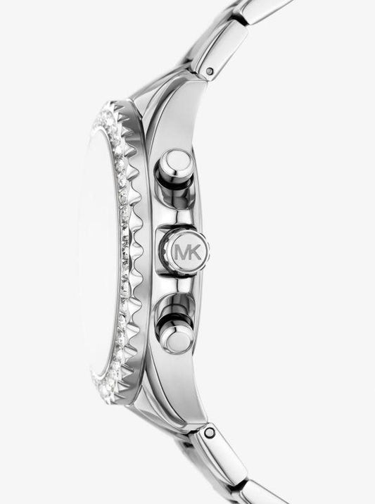 Oversized Everest Pavé Silver-Tone Watch