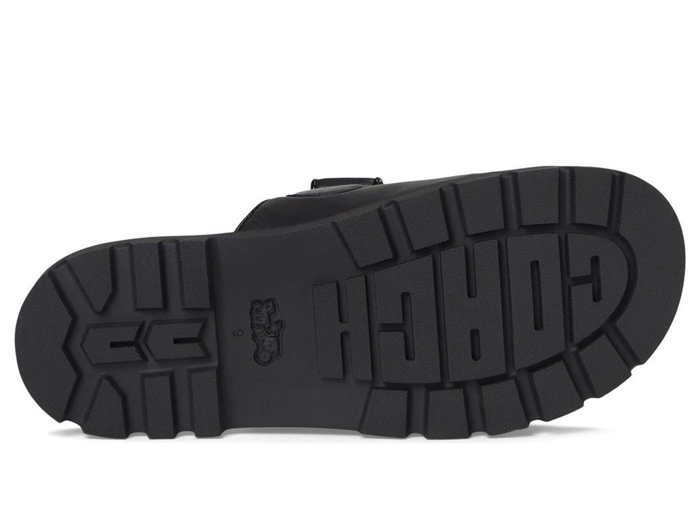 Sculpted C Leather Double Band Sandals