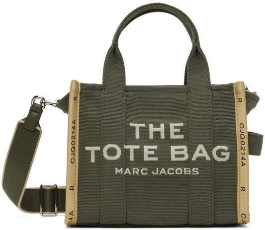 Khaki 'The Jacquard Small' Tote