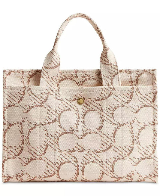 Medium Signature Canvas Cargo Tote Bag