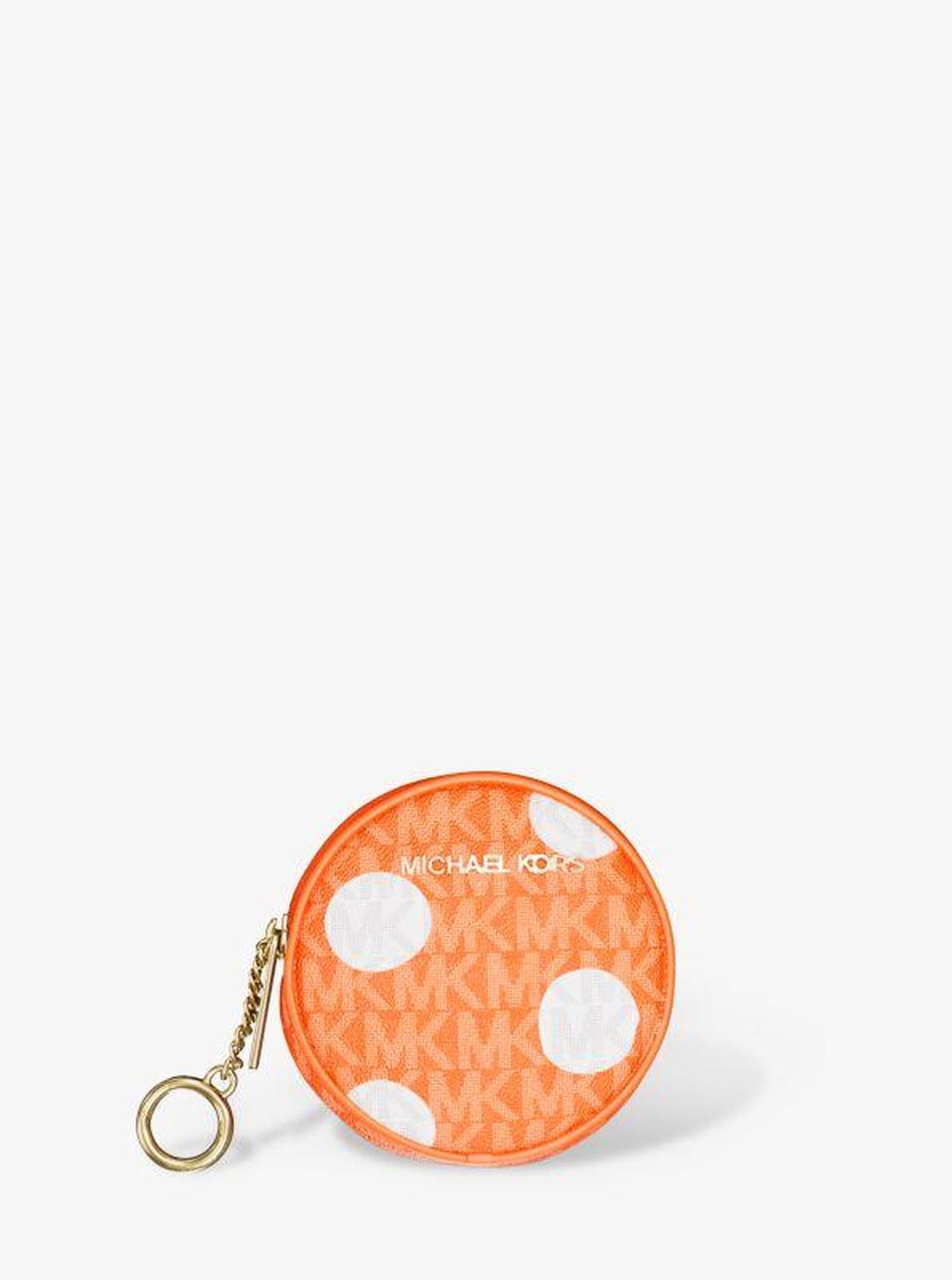 Jet Set Small Polka Dot Signature Logo Coin Pouch