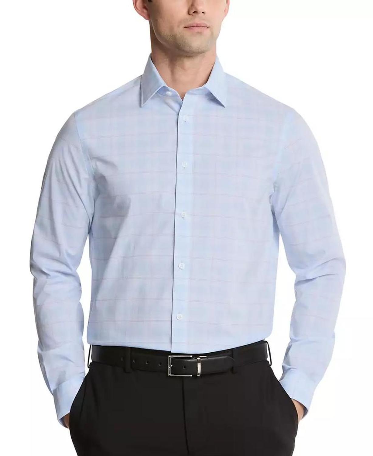 Men's Regular Fit Comfort Stretch Dress Shirt