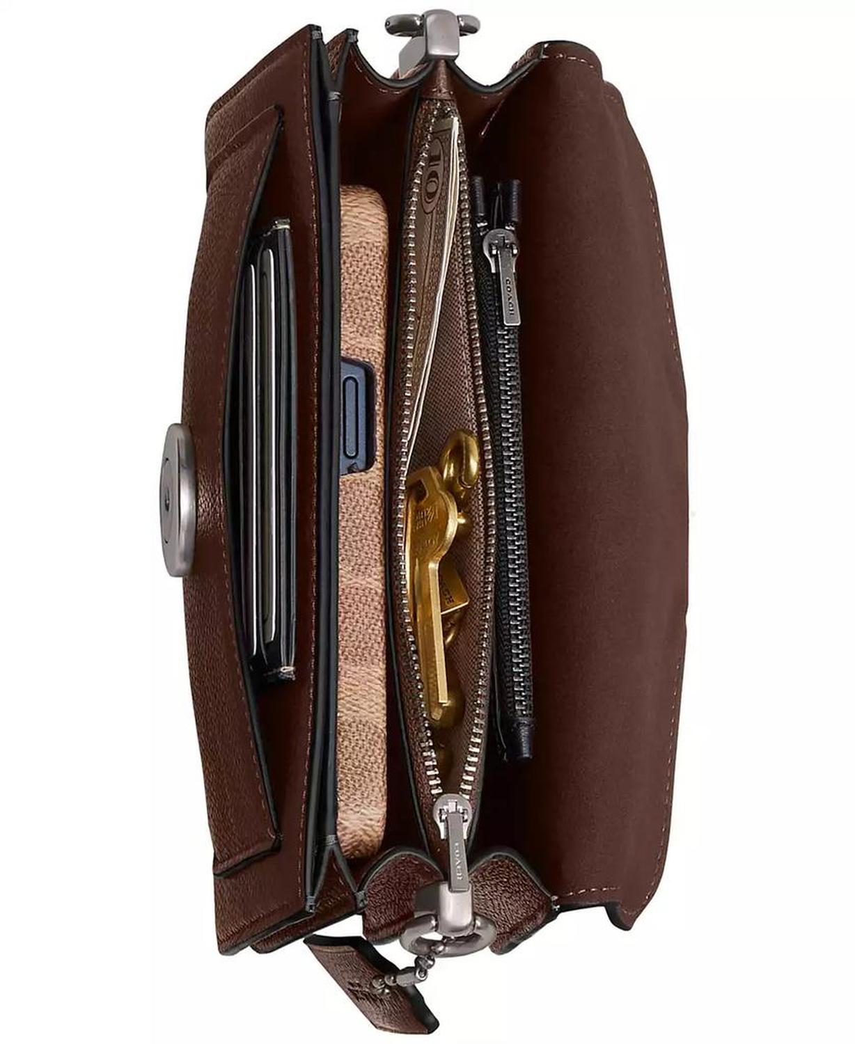 Polished Pebble Leather Mini Tabby Shoulder Bag 20