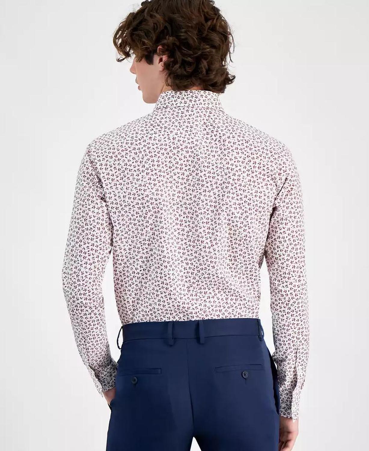 Men's Valerio Patterned Dress Shirt