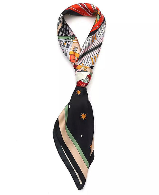 Women's Snow Globe Square Scarf