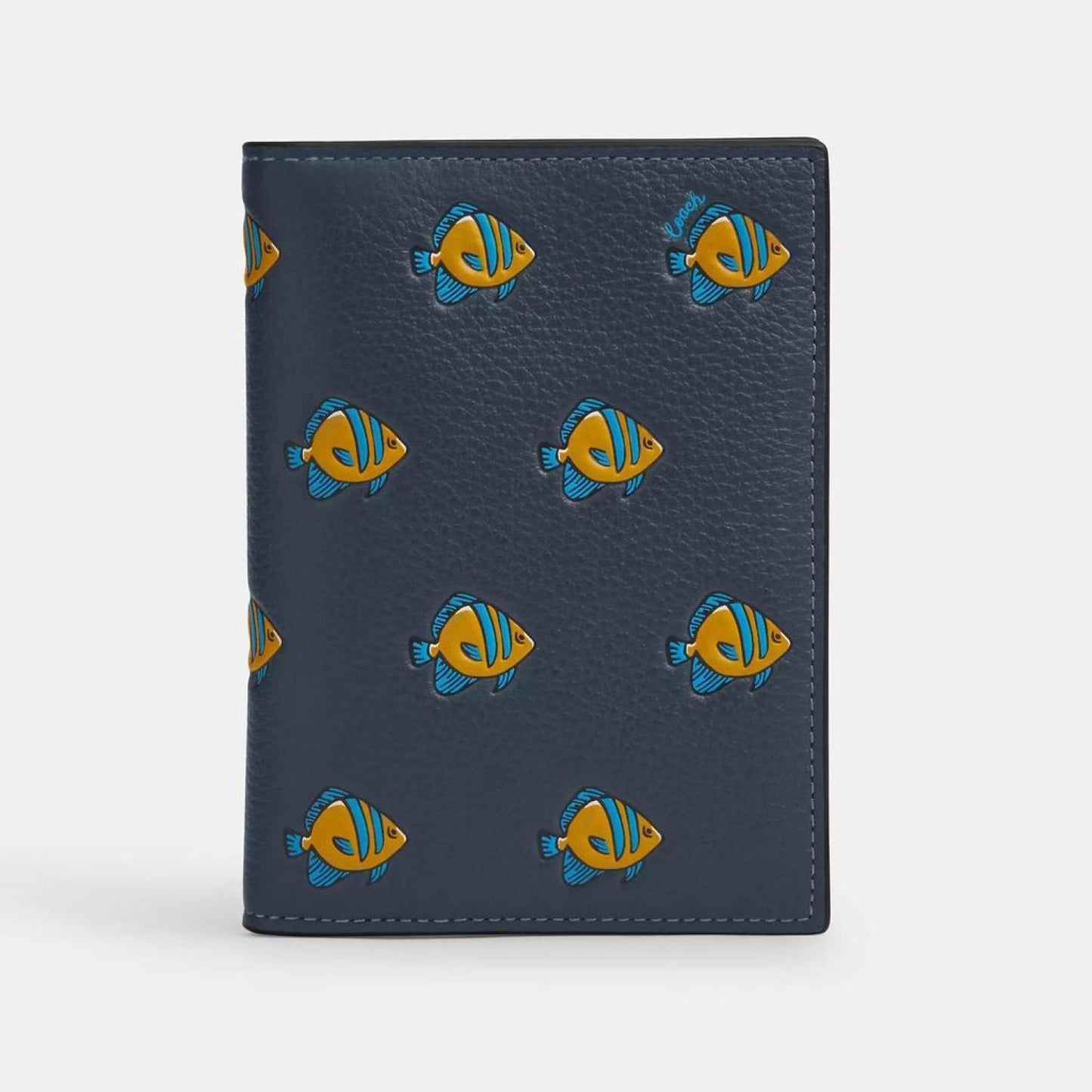 Coach Outlet Passport Card Case With Fish Print