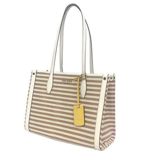 Leather Straw Tote Bag (Pre-Owned)