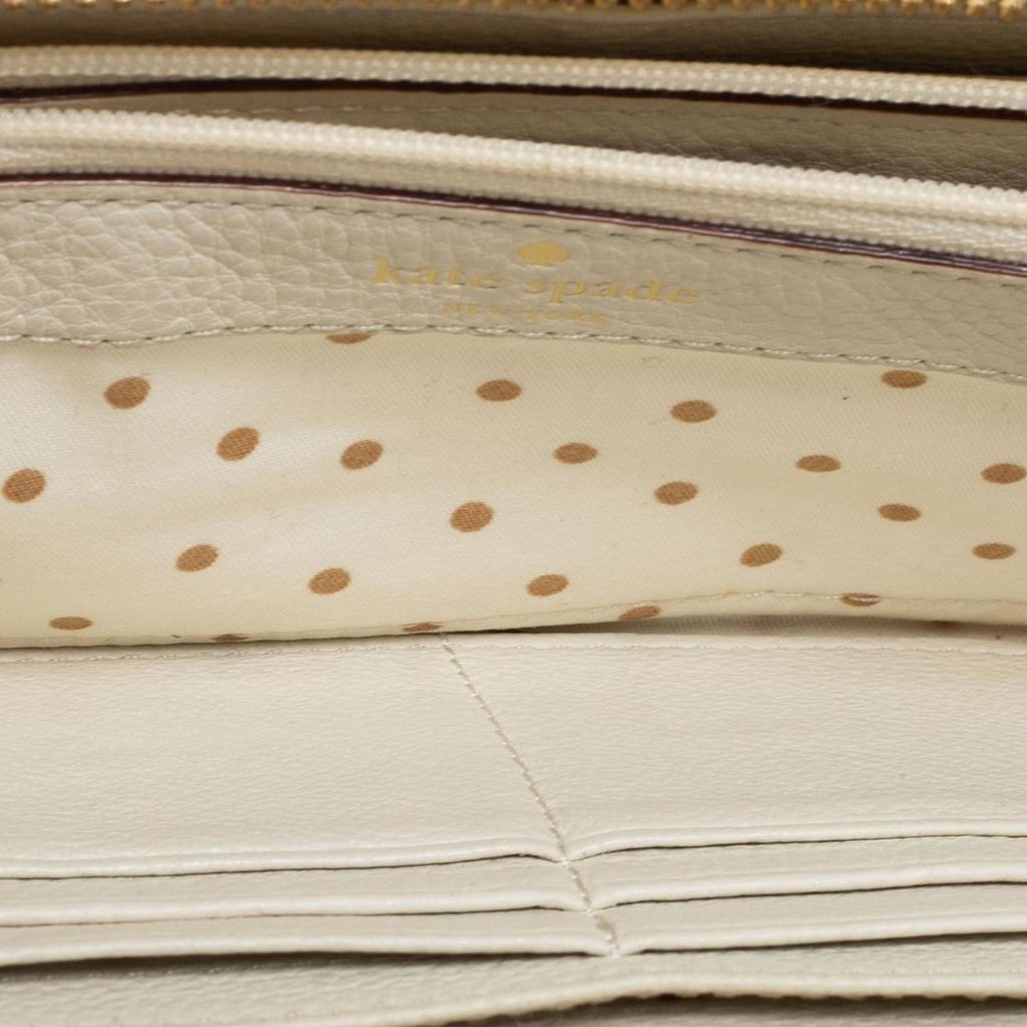 Kate Spade Yellow Leather Zip Around Wallet