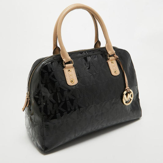 Michael Michael Kors Signature Patent Leather Satchel