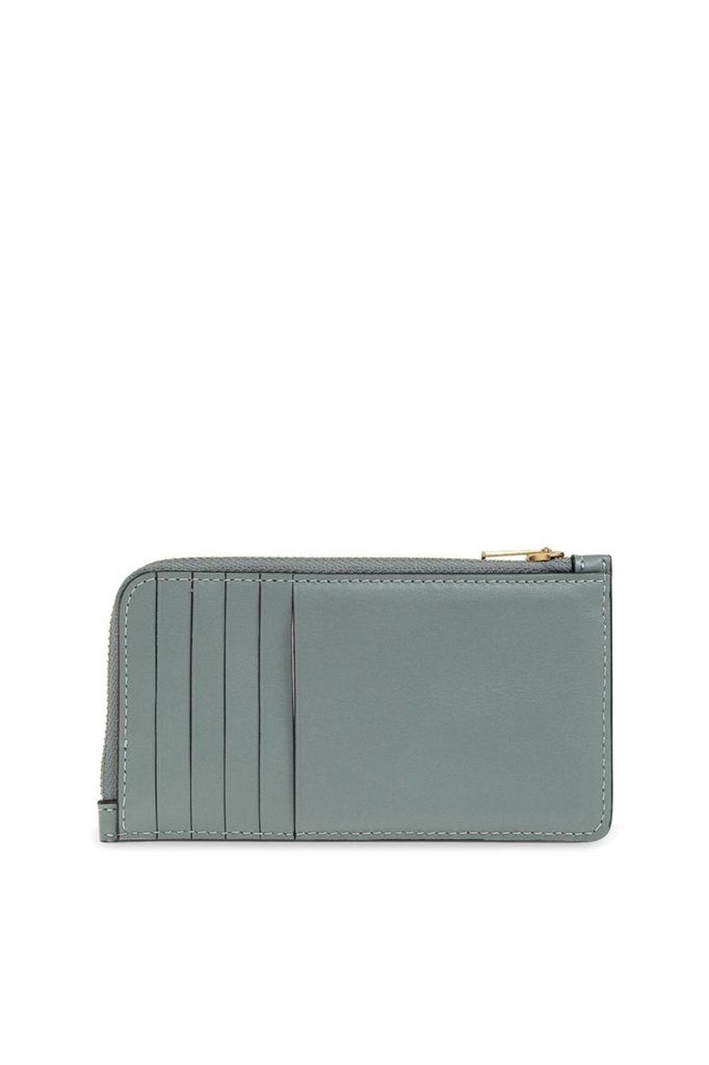 Coach Logo Detailed Zip-Up Wallet